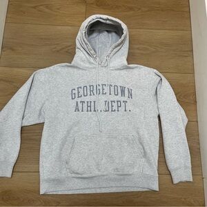 Brandy Melville Light Gray Georgetown Hoodie
